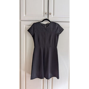 Women's J.Crew Black Lace Top Mini Dress Size 4